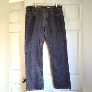 Aeropostale Faded Dark Straight, Button Fly, Men's 33